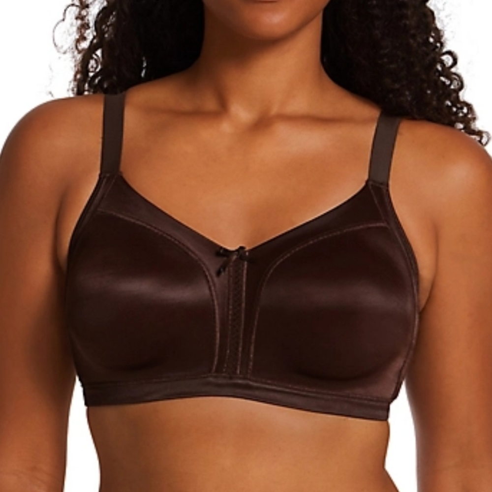 Bali $54 Double Support Brown Soft Touch Wire Free Bra